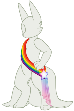 Shooting Star Sash - Rainbow - A