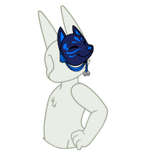 Mask - Kitsusagi -  Blue