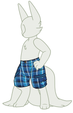 Crescent Punk - Sapphire Wave - Shorts - A