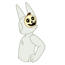 Mask - Pumpkin - White